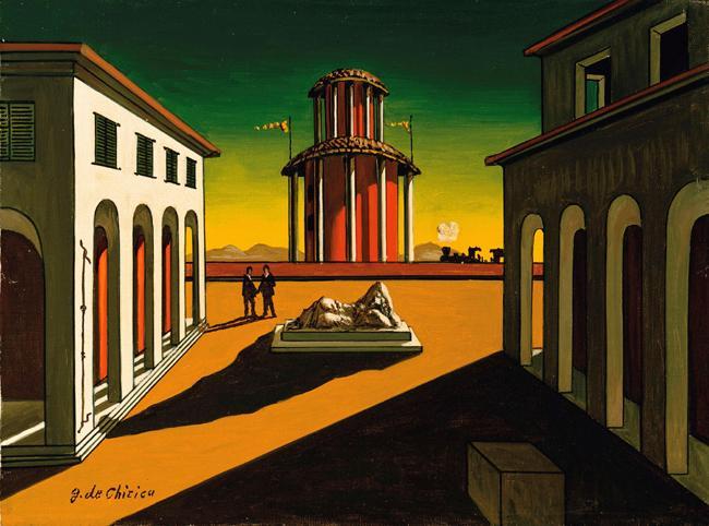 Giorgio De Chirico, Visioni urbane.