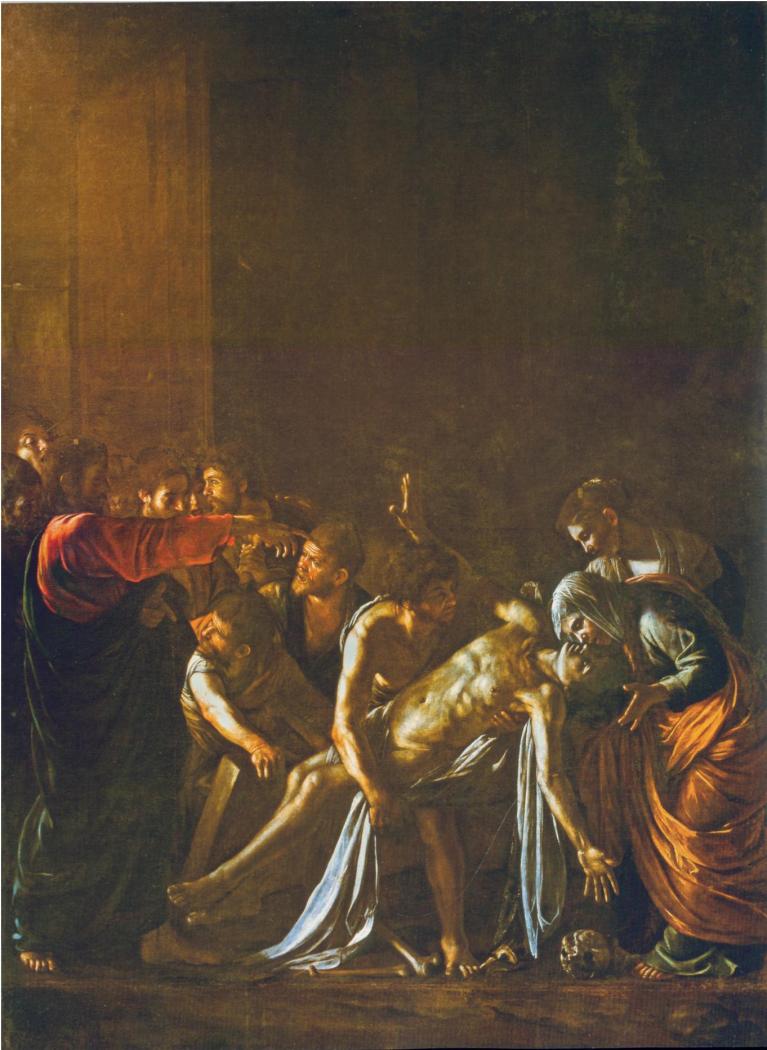 Caravaggio, Resurrezione di Lazzaro, Museo Regionale di Messina.