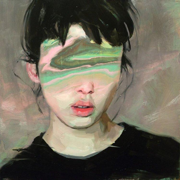 Dipinto di Hélène Delmaire (fonte: Contemporary Art Curator Magazine).
