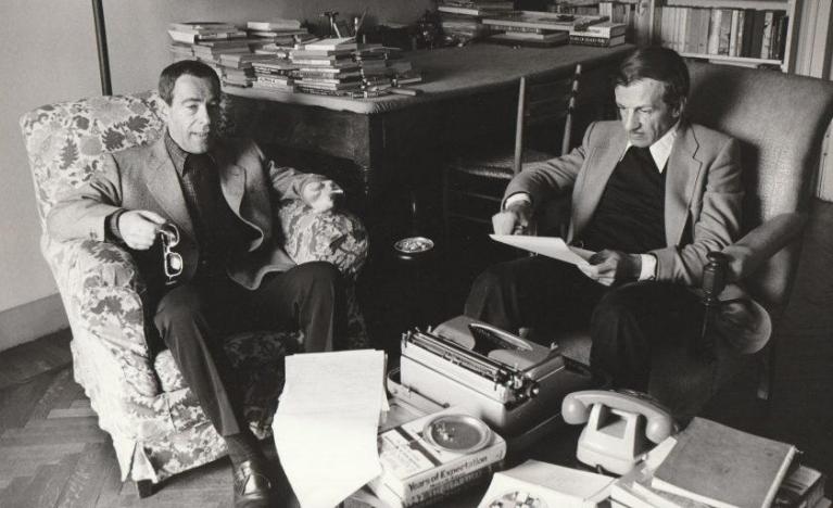 F&L in studio.