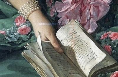 François Boucher, “Madame de Pompadour”, 1756, Alte Pinakothek, Monaco (dettaglio).