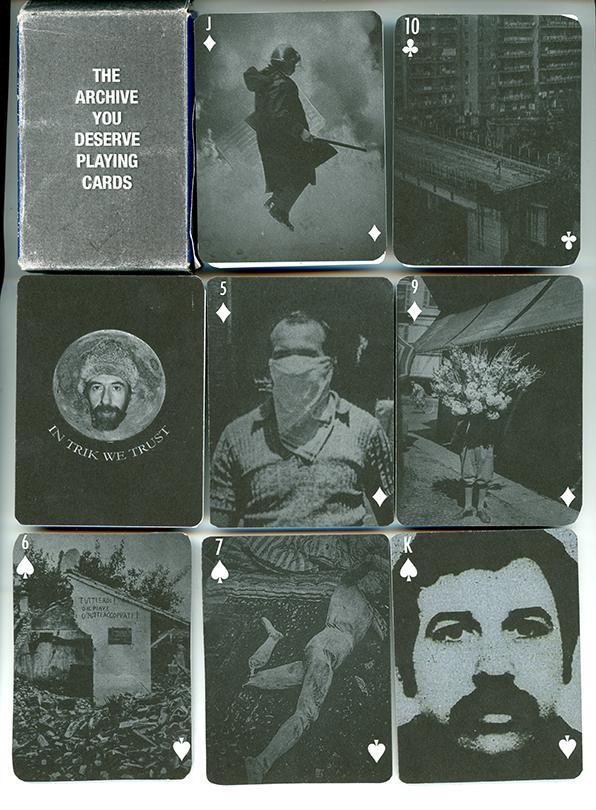 Lorenzo Tricoli, The Archive You Deserve, 2002-2017, Playing Cards, courtesy Archivio Lorenzo Tricoli.