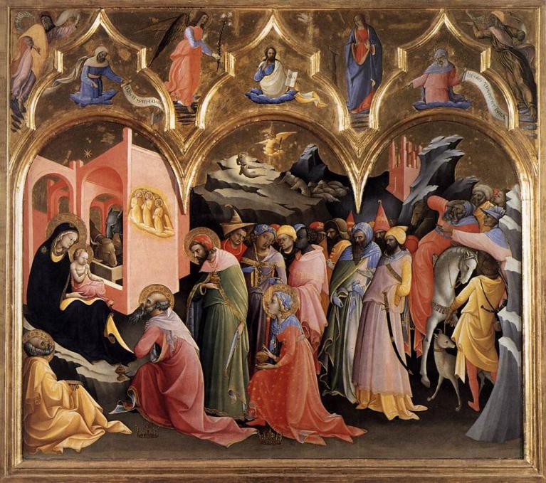 Lorenzo Monaco, Adorazione dei Magi (1422 c.), Firenze, Galleria degli Uffizi.