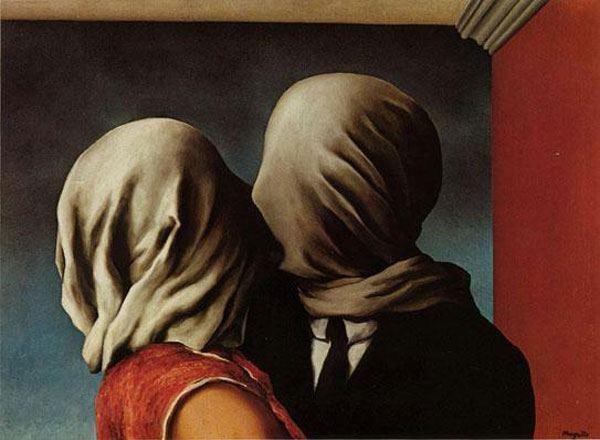 Magritte, Les amants.