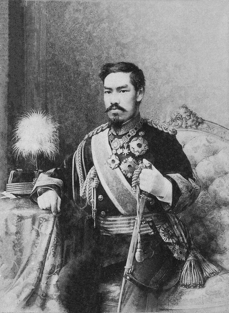 Go-shin-ei dell’Imperatore Meiji disegnata da Edoardo Chiossone.