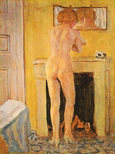 Pierre Bonnard, Nude at the fireplace, 1913.