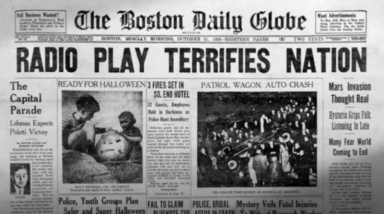 Orson Welles, The war of the worlds.