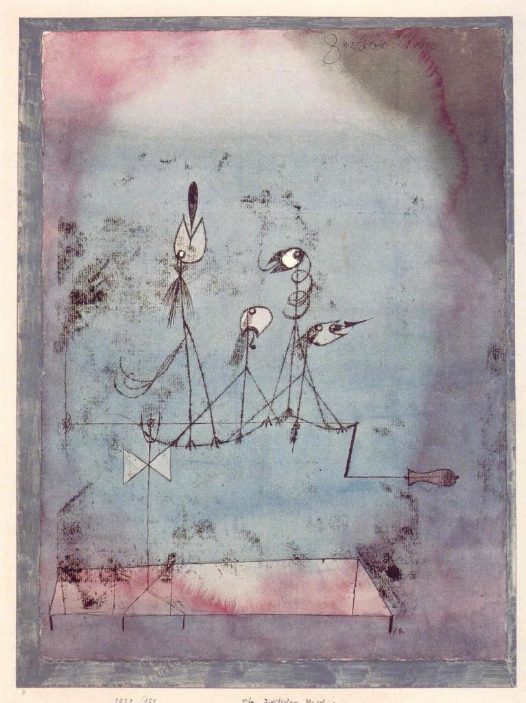 Paul Klee, Die Zwitscher Maschine, 1922.