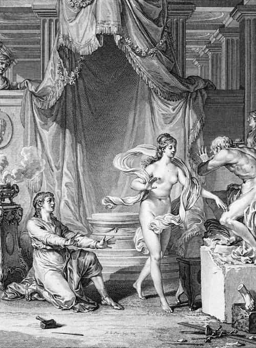 Figura 1 Noël Le Mire, copia da Jean-Michel Moreau, Pigmalione, 1778, ©WikiCommons.