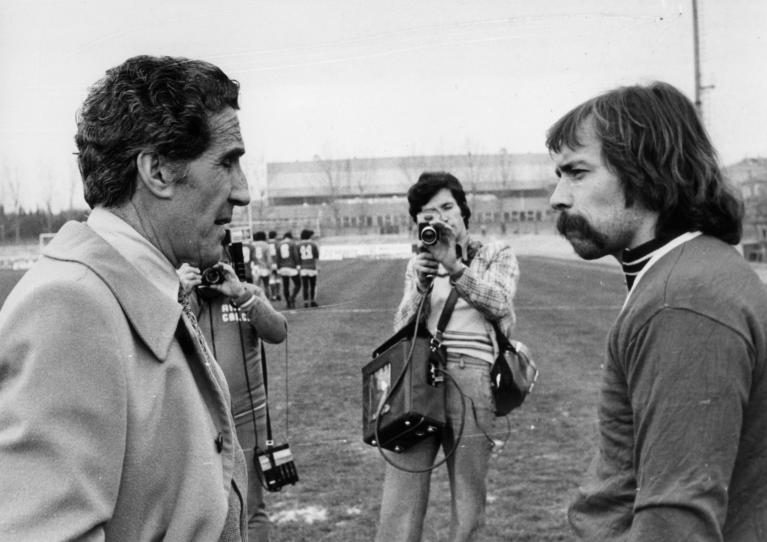 1979, Sollier a Rimini parla con "il Mago" Helenio Herrera.