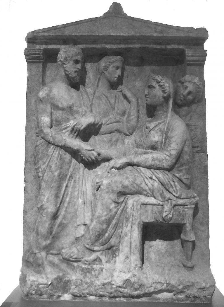 Stele funeraire de Timon Thraita et Herpyllis