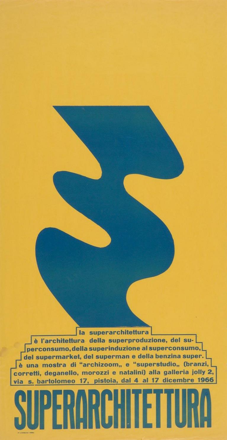 Superarchitettura, Galleria Jolly 2, Pistoia, dicembre 1966.