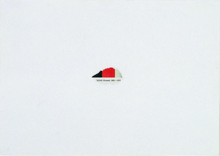 Senza titolo, 1969, collage su carta, 24 x 34 cm. © Giulio Paolini. Foto Centre de documentation du MNAM, Parigi. Courtesy Fondazione Giulio e Anna Paolini, Torino