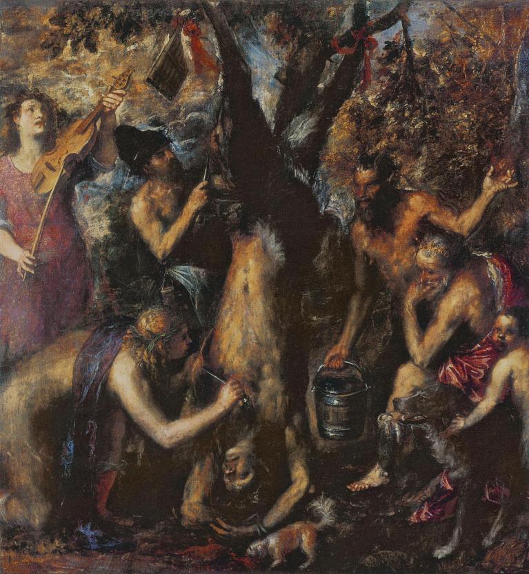 Tiziano, Lo scorticamento di Marsia.