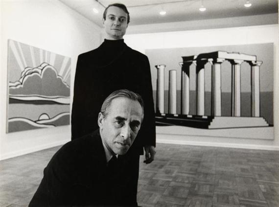 Ugo Mulas, Roy Lichtenstein e Leo Castelli, New York.