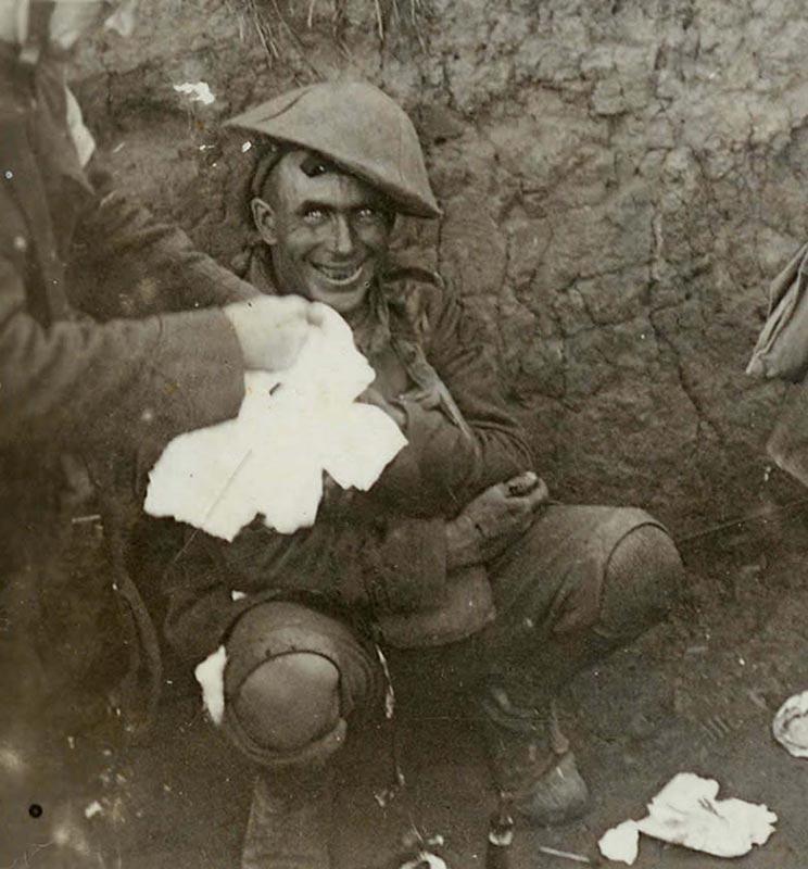 Soldato in preda allo “shell shock”, 1916 (dettaglio).