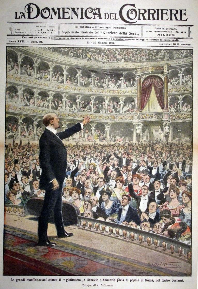 Illustrazione di Achille Beltrame per “La Domenica del Corriere”, 23-30 maggio 1915.