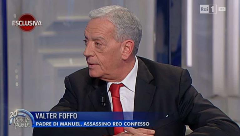 Valter Foffo a Porta a Porta.