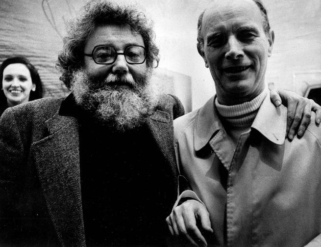 Guido Ballo con Pierre Restany negli anni 70
