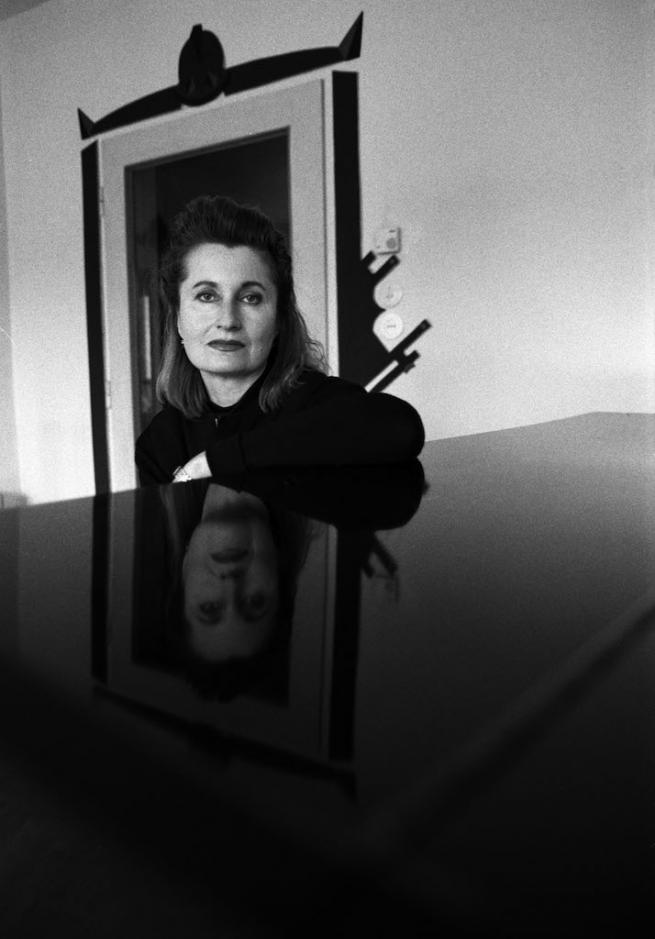 Elfriede Jelinek foto di Ferdinando Scianna, 1991