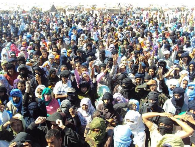 Saharawi demonstration 2010, Photo Antonio Velazquez