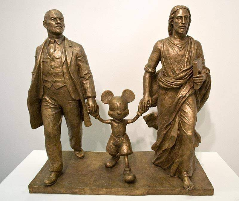 Kosolapov, Lenin, Mickey Mouse, and Jesus