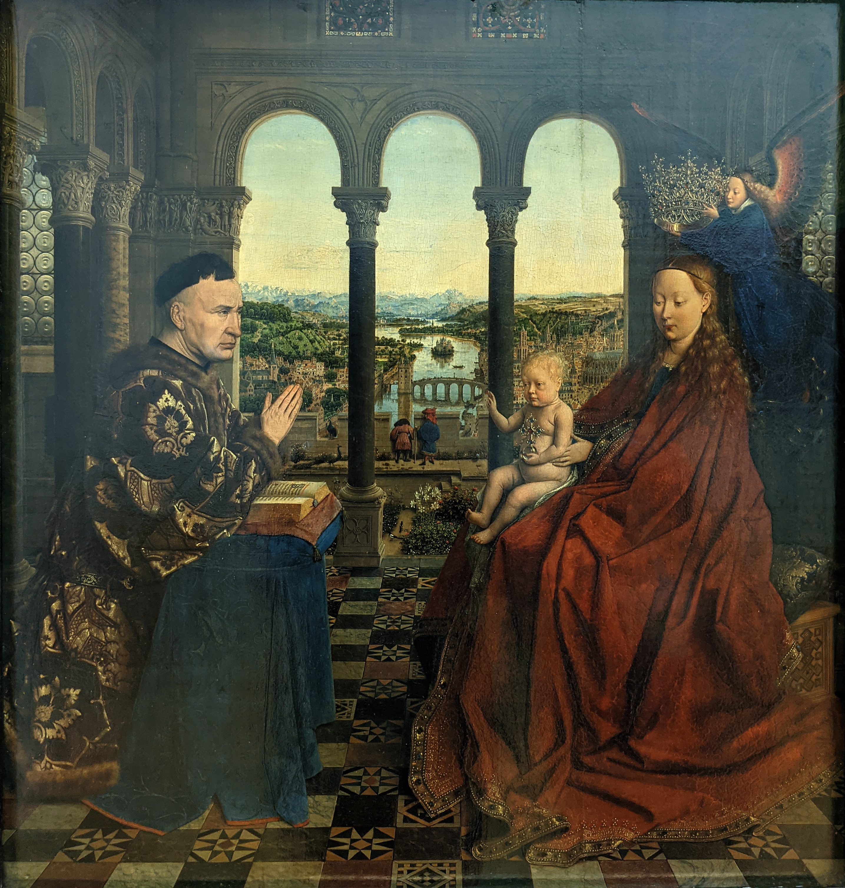 Van Eyck, Vergine del Cancelliere Rolin