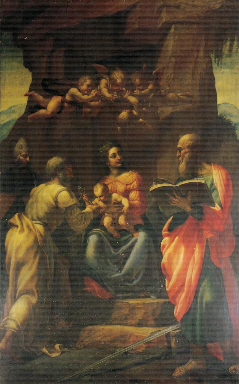 Giovan Paolo Lomazzo, La Vergine con il Bambino, olio su tavola, Chiesa di San Marco, Milano.