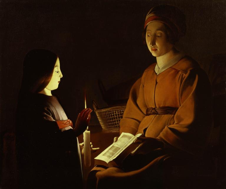 Georges De La Tour, L'education de la vierge, The Frick collection.