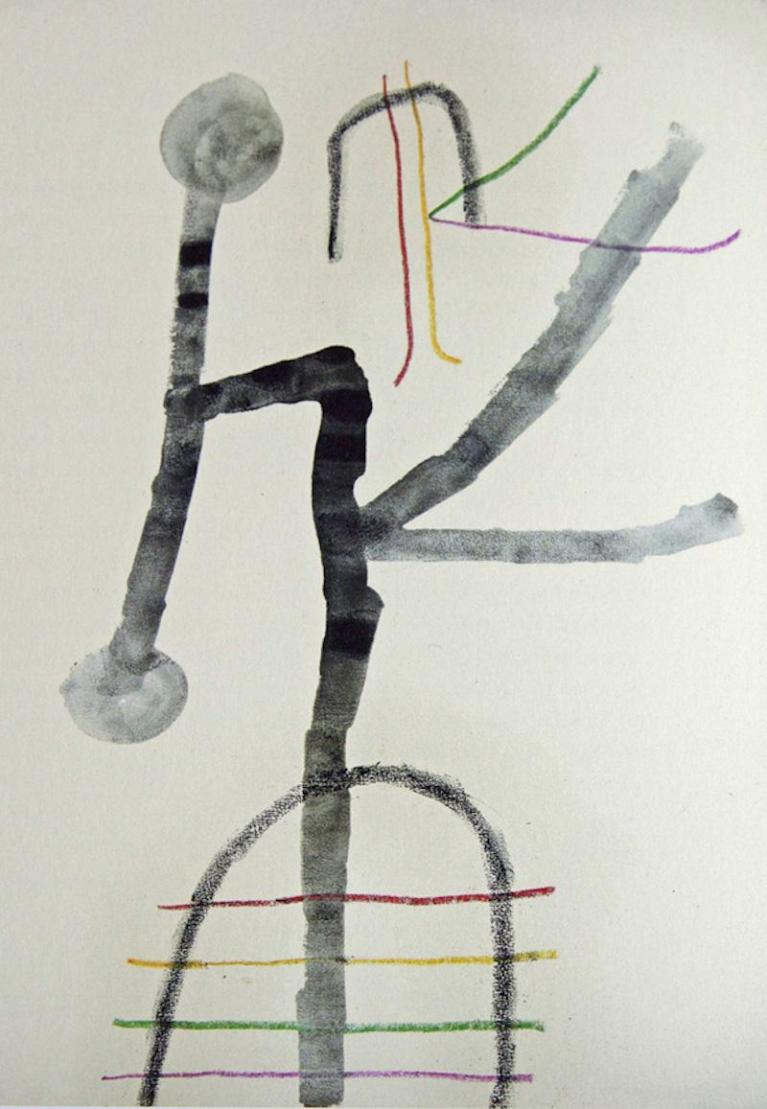 Joan Miró, Senza titolo, 1949. Inchiostro di china e pastello a cera su carta. Direção Geral do Património Cultural, Portogallo.