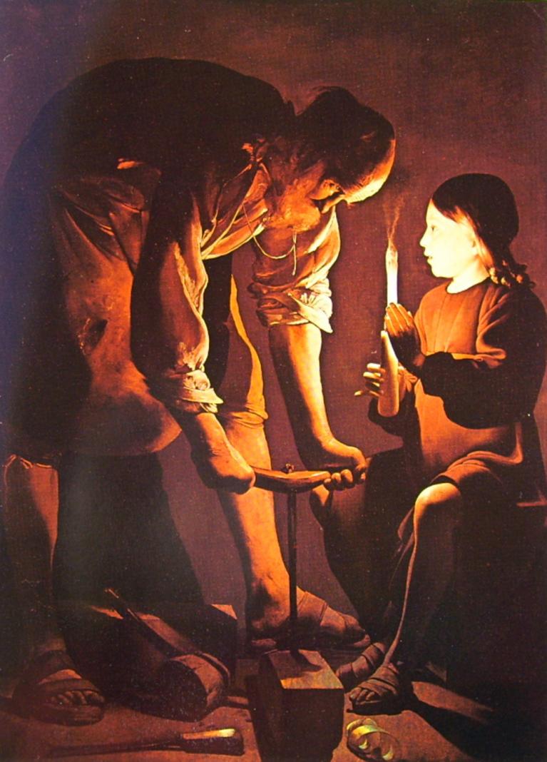 Georges de la Tour, San Giuseppe falegname.