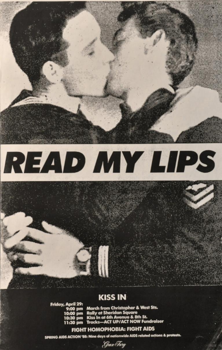 Gran Fury, Read my lips (Boys), poster, 1988, ©The New York Public Library