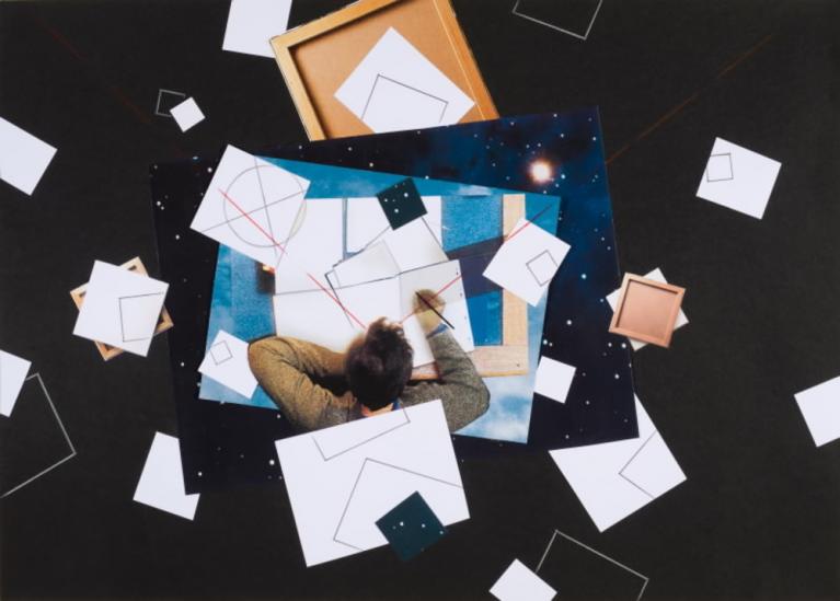 Giulio Paolini Studio per L’autore che credeva di esistere (sipario: buio in sala), 2013 Opera realizzata per la mostra al MACRO Courtesy l'artista