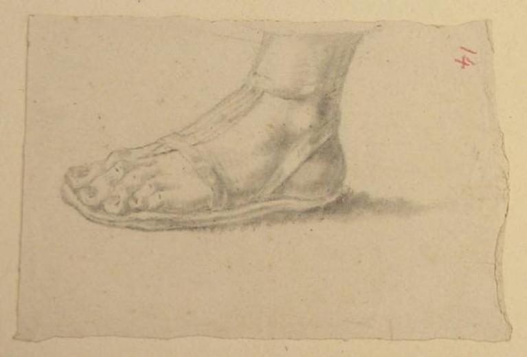 Giavanni Pietro Ligari, Cesare Ligari, Piede sinistro con sandalo