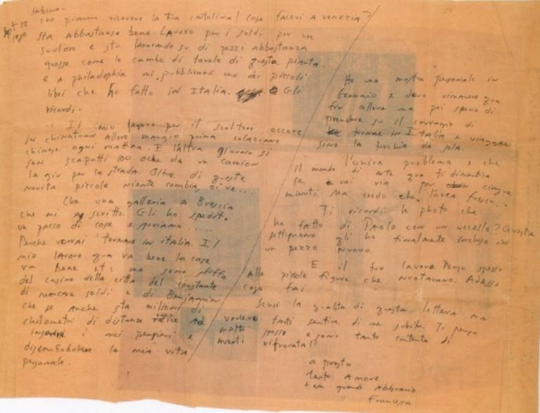 Lettera a Sabina Mirri