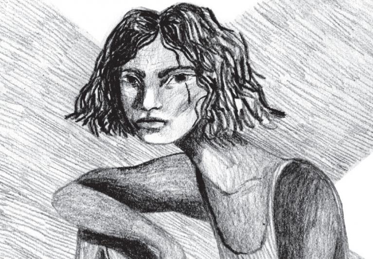 Particolare da uno dei due disegni di Arianna Vairo contenuti nel libro