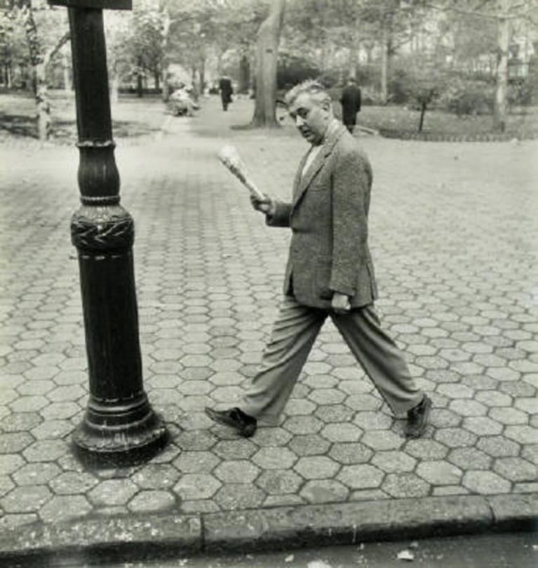 Jacques Tati, in New York City (Bob Willoughby, 1957)