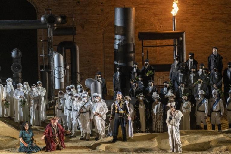 “Aida” allo Sferisterio di Macerata, luglio 2021 (Tabocchini).