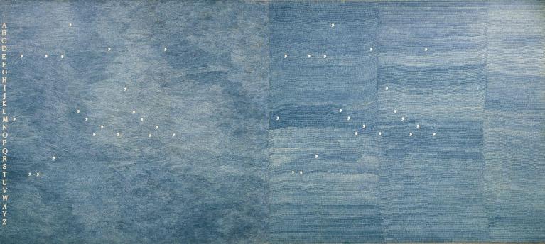 Alighiero Boetti, Mettere al mondo il mondo, 1975.