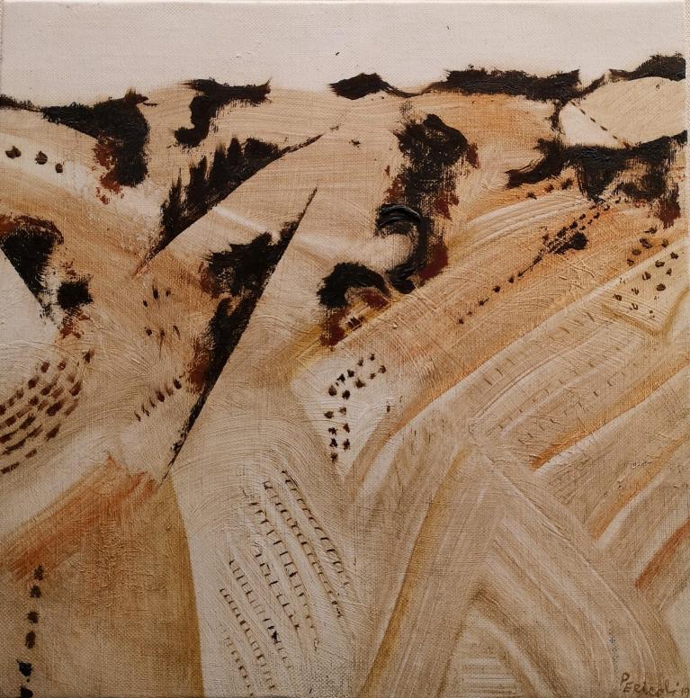 Copertina Pericoli Tullio, Frammento 56; 2021, olio su tela 30x30cm.