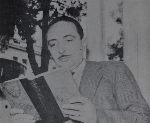 Vitaliano Brancati nel 1954, anno della sua morte.