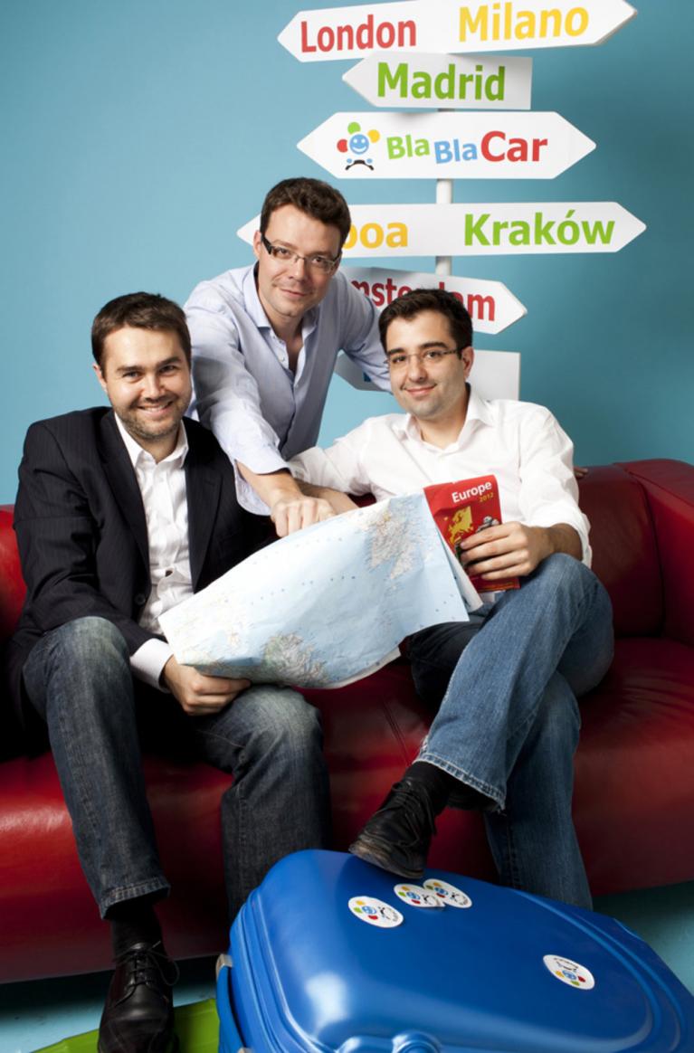Ferederic Mazzella Francis Nappez Nicolas Brusson di Blablacar