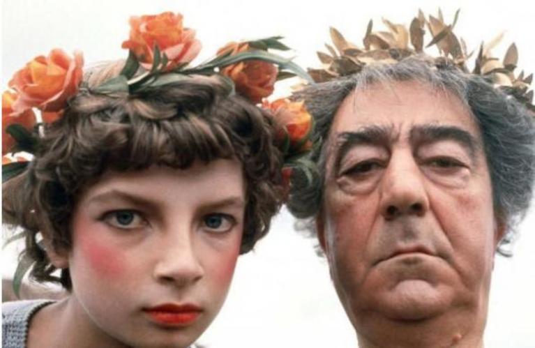 Trimalcione interpretato da Mario Romagnoli (Satyricon, Fellini, 1969)