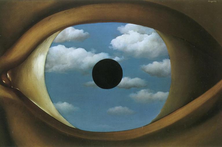 René Magritte, Il falso specchio.