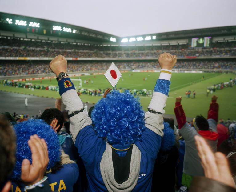 Martin Parr, Japan versus South Korea dynasty cup, Yokohama Stadium, Japan, 1998.