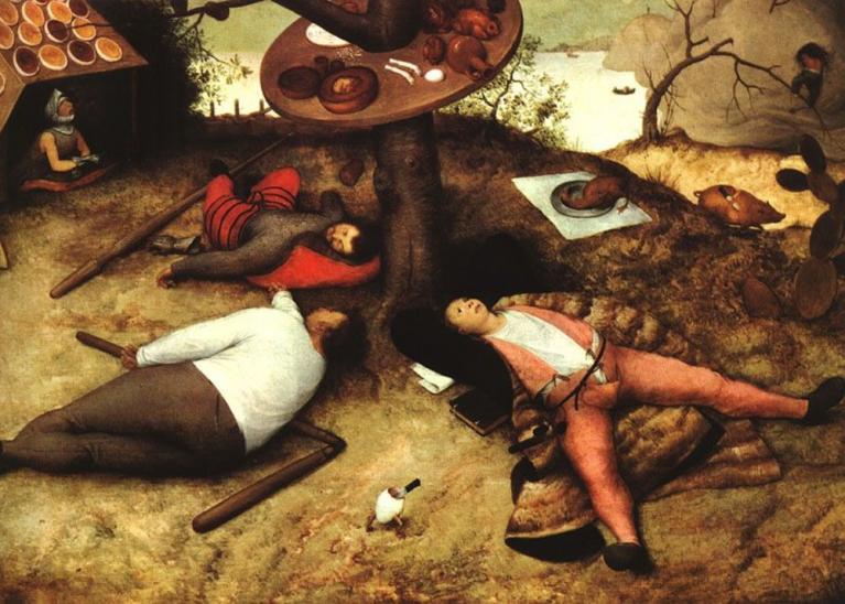 Pieter Bruegel il Vecchio, Paese della cuccagna (1567)