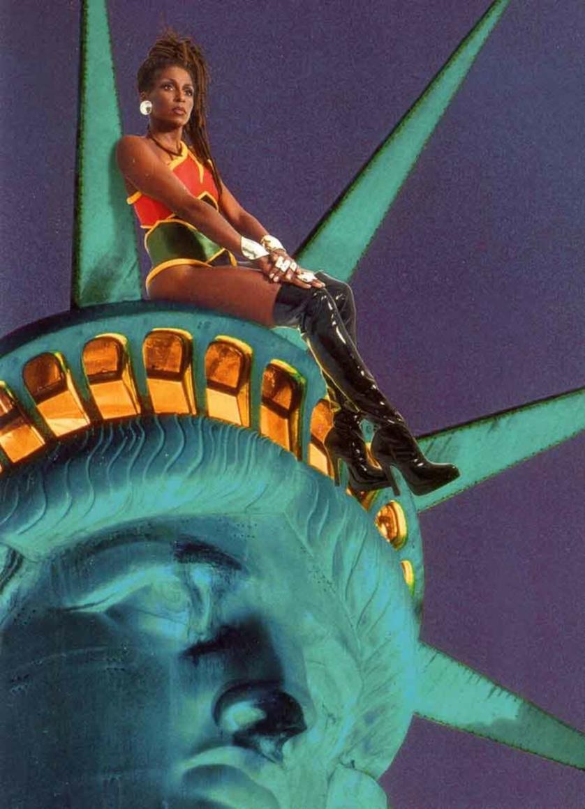 Renée Cox, Chilling with Liberty, 1998