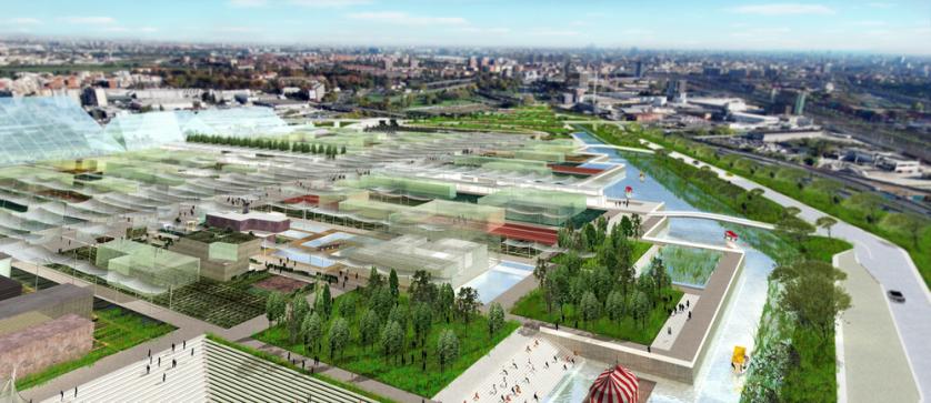 Expo Milano 2015: veduta del canale, Master Plan (2010).