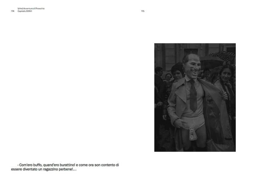 Lorenzo Tricoli, (Altre) Avventure di Pinocchio, book spread, 2016, courtesy Archivio Lorenzo Tricoli.