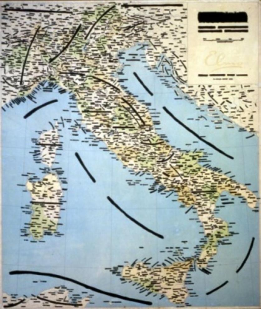 Emilio Isgrò, Italia, 1970.
